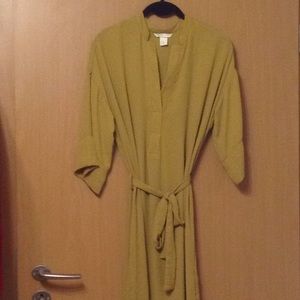 Flowy Mustard Yellow Midi-Maxi Dress